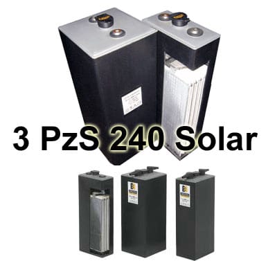 3 PzS 240 Solar 2V - Μπαταρίες Έλξεως Enersys eshops.gr