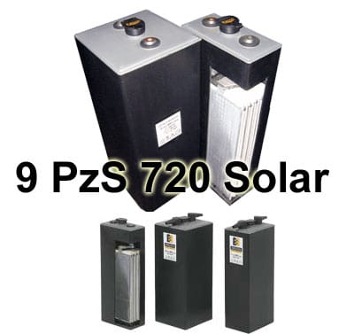 9 PzS 720 Solar 2V - Μπαταρίες Έλξεως Enersys eshops.gr