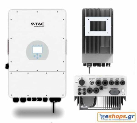 Υβριδικός Inverter On/Off-Grid V-TAC SUN-5K-SG03LP1-EU 5000W Μονοφασικός με οθόνη LCD IP65 11547 - Υβριδικοί Inverters Αυτόνομων (Off-Grid) eshops.gr
