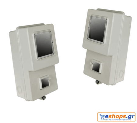 Πλαστικό κουτί μονοφασικού μετρητή MC Plastic Box for ELGAMA/HEXING 1 phase net billing φωτοβολταϊκά virtual net metering - net billing - Μπαταρίες Λιθίου LiFePO4 eshops.gr