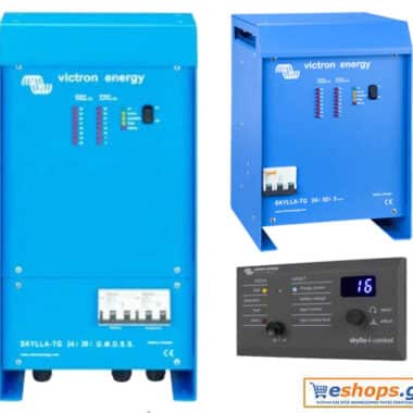 Victron Skylla-TG 24/30 GMDSS 120/240V (excl. panel) φορτιστής μπαταριών, αδιάβροχος φορτιστής 30A για σκάφη, τροχόσπιτα & αυτόνομα φωτοβολταϊκά. - Φορτιστές Μπαταριών Victron eshops.gr